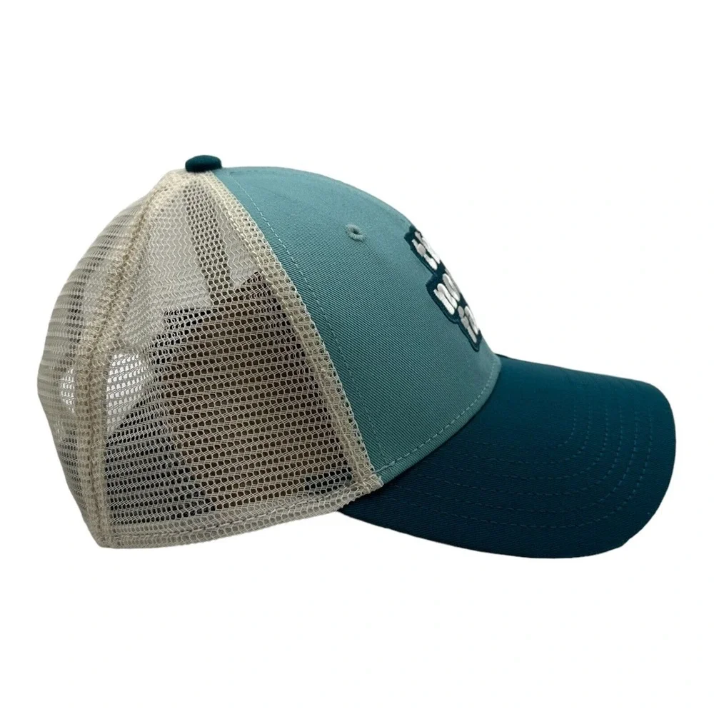 The North Face Mudder Trucker SnapBack Hat Cap Aqua Blue Mesh‎ One Size NWT